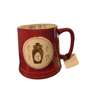 Red Rae Dunn Mug, Buddy The Elf Syrup Mug, 20oz Ceramic Coffee Cup Gift (NWT)